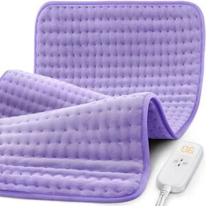 GLAMIGEE 17" x 33" Electric Heating Pad – 6 Heat Settings, Auto-Off